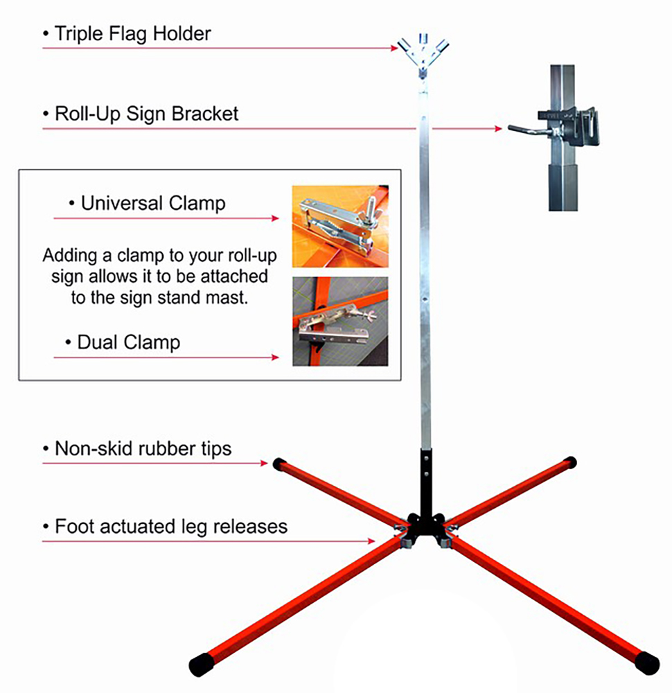 Dicke Tool SDL1000W Sign Stand - Safety Zone Specialists