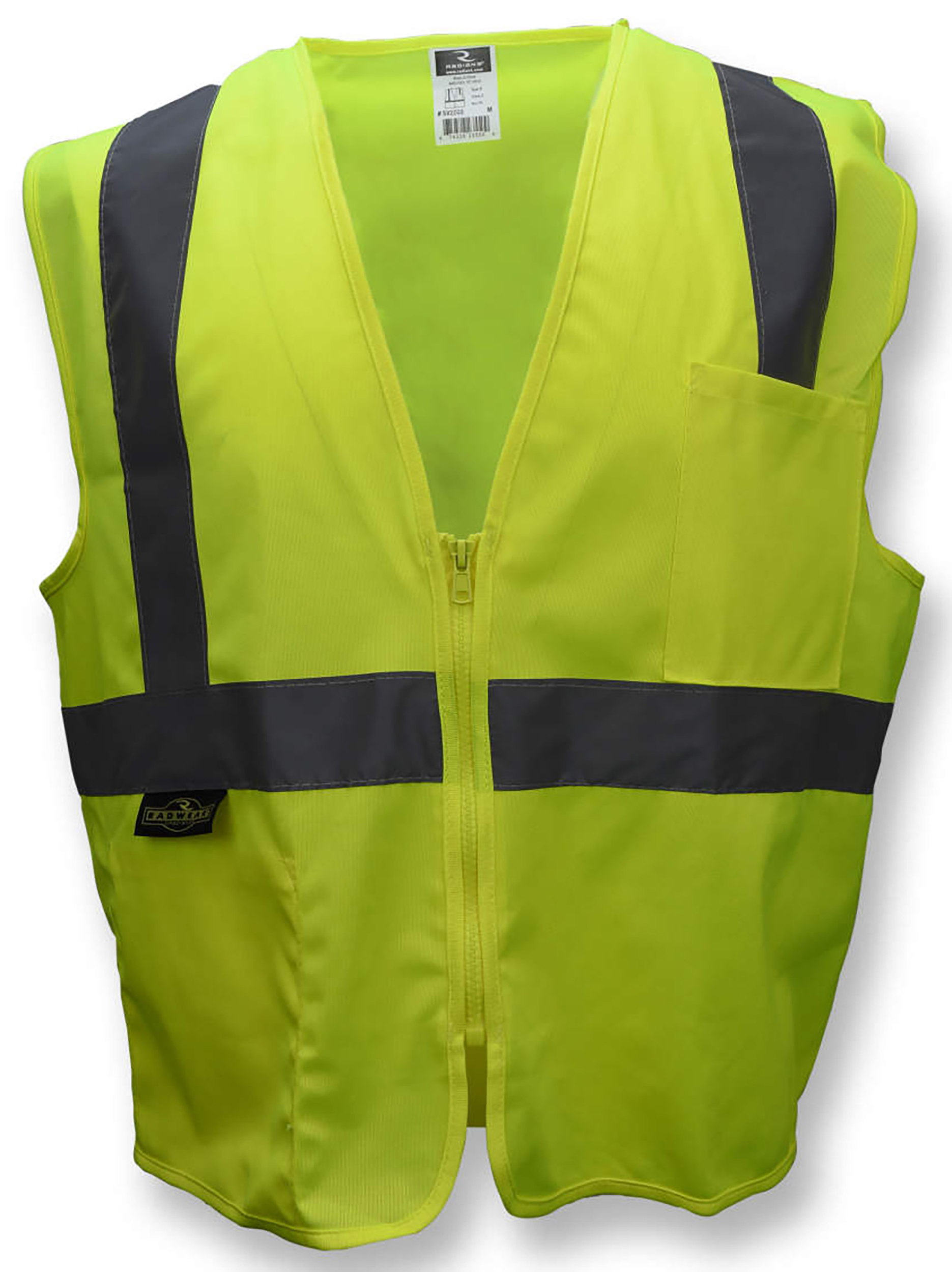 Radians SV2Z Economy Type R Class 2 Mesh Safety Vest with Zipper ...