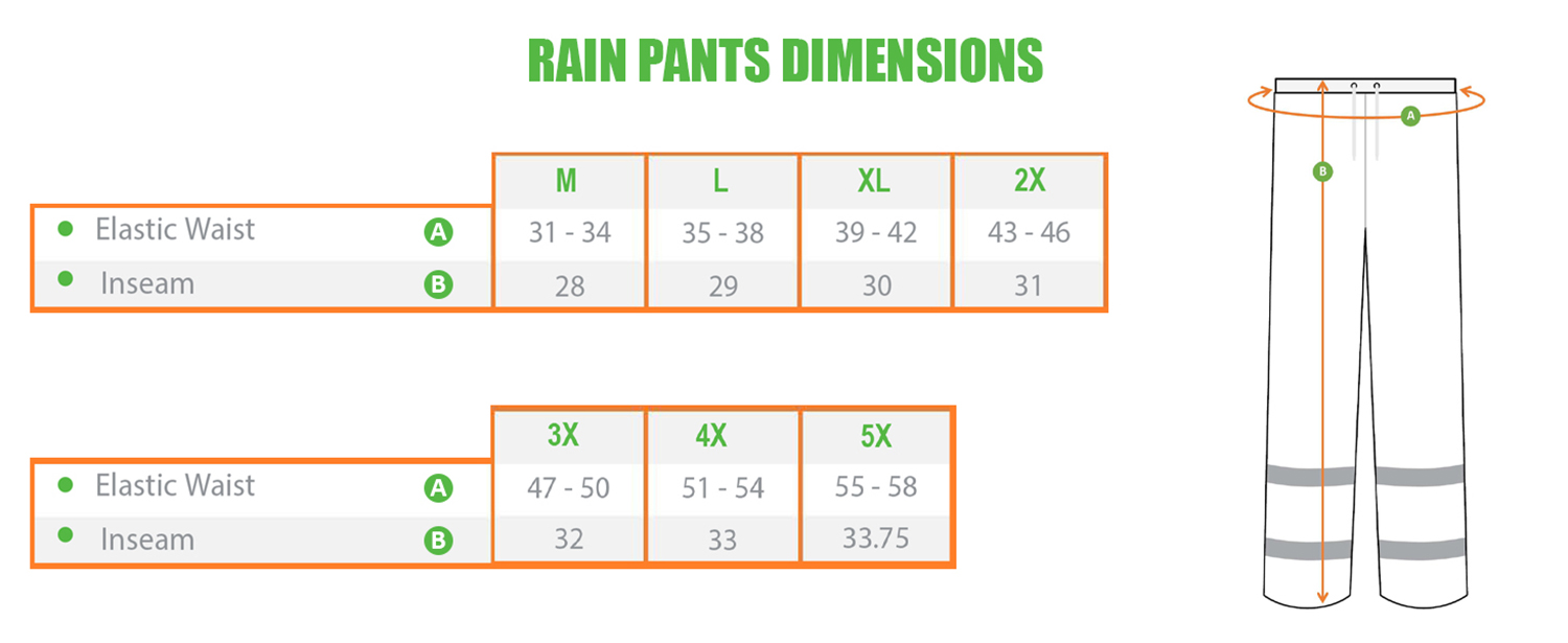 pants dimensions